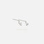 Moon Ear Threader, Stud Earring, Minimalist Style, A-ST012 NOBKG
