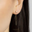 Star Ear Threader, Stud Earring, Minimalist Style, A-ST005 NOBKG