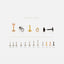 Clear Teardrop Tragus Stud, Threadless Flat Back Earring, Minimalist Style, A-SS594