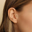 Horseshoe Tragus Stud, Threadless Flat Back Earring, Minimalist Style, A-SS980