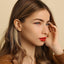 Dangle Opal Tragus Stud, Threadless Flat Back Earring, Minimalist Style, A-SS893