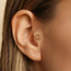 Horseshoe Tragus Stud, Threadless Flat Back Earring, Minimalist Style, A-SS980