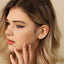 Trillium Flower Tragus Stud, Threadless Flat Back Earring, Minimalist Style, A-SS544