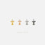 Trillium Flower Tragus Stud, Threadless Flat Back Earring, Minimalist Style, A-SS544