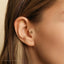 Fan-shaped Shell Tragus Stud, Threadless Flat Back Earring, Minimalist Style, A-SS926