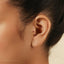 Ruby Tragus Stud, Threadless Flat Back Earring, Minimalist Style, A-SS615