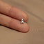 Teddy Bear Tragus Stud, Threadless Flat Back Earring, Minimalist Style, A-SS978