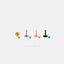 Turquoise Tragus Stud, Threadless Flat Back Earring, Minimalist Style, A-SS513