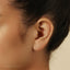 Pink Tourmaline Tragus Stud, Threadless Flat Back Earring, Minimalist Style, A-SS623