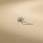 Stingray Tragus Stud, Threadless Flat Back Earring, Minimalist Style, A-SS984