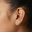 Triangle Tragus Stud, Threadless Flat Back Earring, Minimalist Style, A-SS730