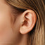Forget-me-not Flower Tragus Stud, Threadless Flat Back Earring, Minimalist Style, A-SS571