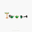 Emerald Flower Tragus Stud, Threadless Flat Back Earring, Minimalist Style, A-SS550