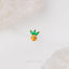 Emerald Flower Tragus Stud, Threadless Flat Back Earring, Minimalist Style, A-SS550
