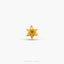 Daffodil Flower Tragus Stud, Threadless Flat Back Earring, Minimalist Style, A-SS1049