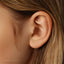 Rectangle Tragus Stud, Threadless Flat Back Earring, Minimalist Style, A-SS591