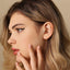 Opal Lily Tragus Stud, Threadless Flat Back Earring, Minimalist Style, A-SS559