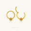 Flower Daith Hoop, Clicker Earring, Minimalist Style, A-SH662 SH663
