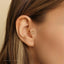 Horseshoe Tragus Stud, Threadless Flat Back Earring, Minimalist Style, C-SS980