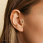 Bunny Head Tragus Stud, Threadless Flat Back Earring, Minimalist Style, C-SS979