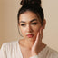 Triangle Emerald Lip Stud, Threadless Flat Back, Minimalist Style, A-SS555