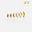 Multicolored Stones Conch Hoop, Cartilage Earring, Minimalist Style, A-SH134 SH135 SH136 SH138