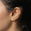 Black Gemstones Conch Hoop, Cartilage Earring, Minimalist Style, A-SH385 SH386 SH387
