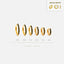 Black Stone Conch Hoop, Cartilage Earring, Minimalist Style, A-SH155 SH156 SH157 SH158