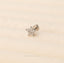 5-Petal Flower Lip Stud, Threadless Flat Back, Minimalist Style, A-SS571