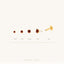 Garnet Lip Stud, Threadless Flat Back, Minimalist Style, A-SS599
