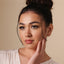 Garnet Lip Stud, Threadless Flat Back, Minimalist Style, A-SS599