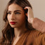 Garnet Lip Stud, Threadless Flat Back, Minimalist Style, A-SS599