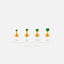 Emerald Lip Stud, Threadless Flat Back, Minimalist Style, A-SS509