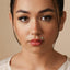 Opal 6-Petal Lip Stud, Threadless Flat Back, Minimalist Style, A-SS559