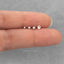 White Stone Lip Stud, Threadless Flat Back, Minimalist Style, A-SS505
