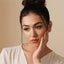 Opal 6-Petal Lip Stud, Threadless Flat Back, Minimalist Style, A-SS559