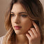 Moon Lip Stud, Threadless Flat Back, Minimalist Style, A-SS904