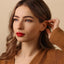 Black Stone Lip Stud, Threadless Flat Back, Minimalist Style, A-SS521