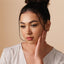 Cube Lip Stud, Threadless Flat Back, Minimalist Style, A-SS566