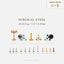 Opal Flower Nose Stud, Threadless Flat Back, Minimalist Style, A-SS546