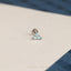 Opal Flower Nose Stud, Threadless Flat Back, Minimalist Style, A-SS546