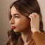 Diamond Shape Nose Stud, Threadless Flat Back, Minimalist Style, A-SS722
