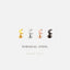 Moon Nose Stud, Threadless Flat Back, Minimalist Style, A-SS568