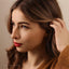 Moon Nose Stud, Threadless Flat Back, Minimalist Style, A-SS568