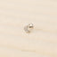 Moon Nose Stud, Threadless Flat Back, Minimalist Style, A-SS568