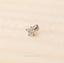 Forget-me-not Flower Nose Stud, Threadless Flat Back, Minimalist Style, A-SS571