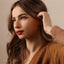 Garnet Nose Stud, Threadless Flat Back, Minimalist Style, A-SS599