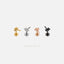Dragonfly Nose Stud, Threadless Flat Back, Minimalist Style, A-SS581