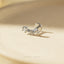 Triple Star Nose Stud, Threadless Flat Back, Minimalist Style, A-SS930