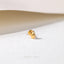 Teardrop Nose Stud, Threadless Flat Back, Minimalist Style, A-SS851